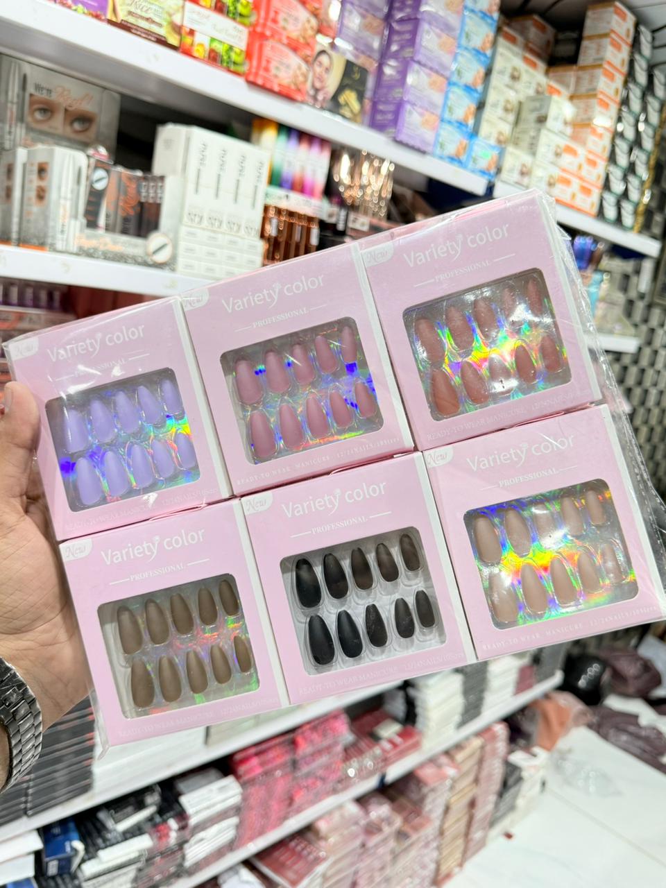 Variety Colors Matte Press-On Nails