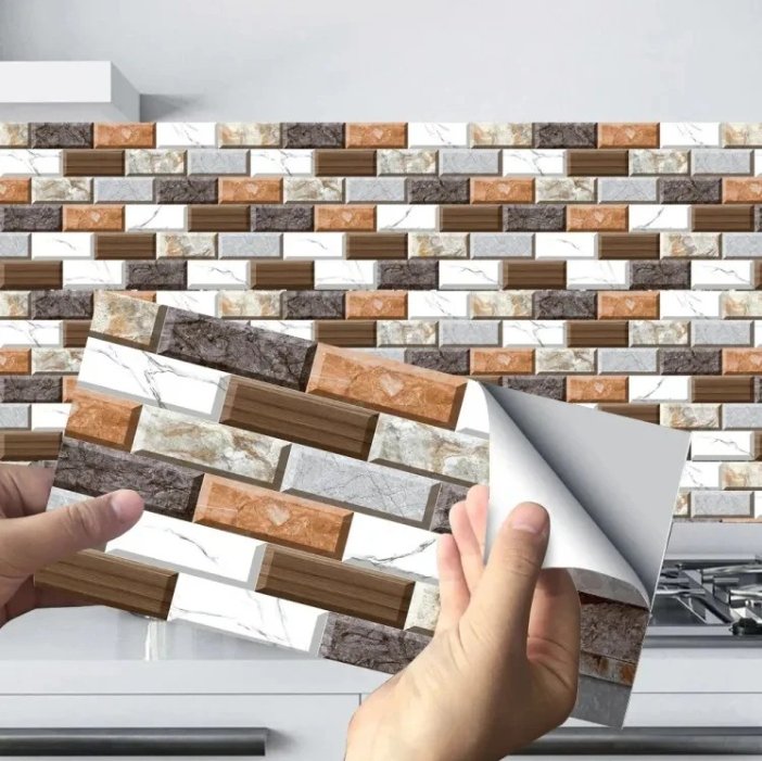 3D Brick Wall Stickers (24 Pcs)