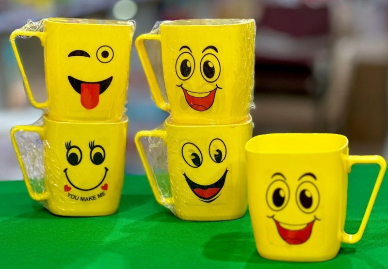 Smiley Character Kids Plastic Mug