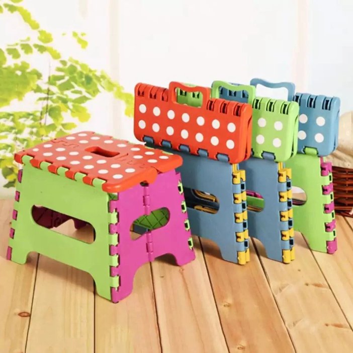 Kids Portable Folding Plastic Stool