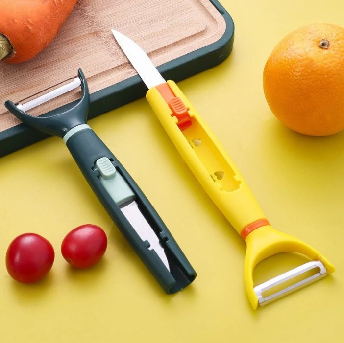 2-in-1 Stainless Steel Peeler and Knife