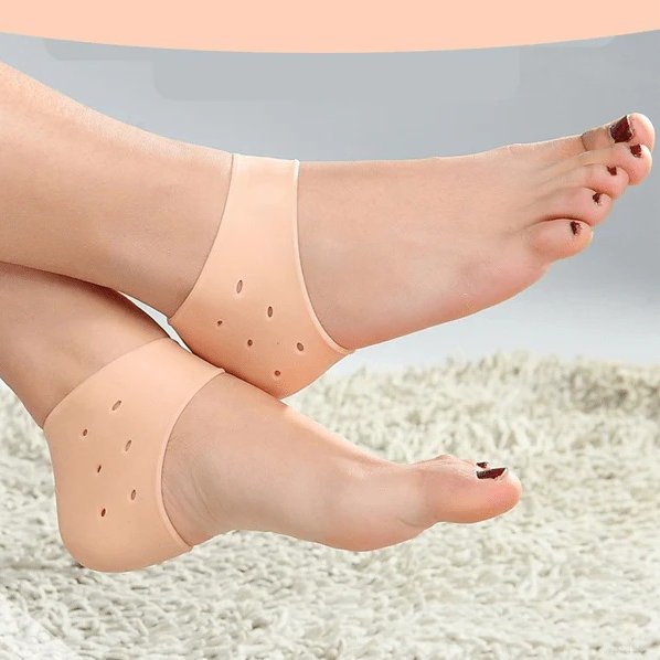 Silicone Gel Heel Pad Socks (1 Pair)