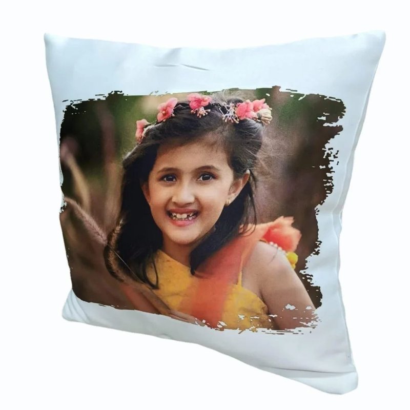 Customized Printed Cushion White