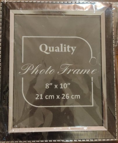Wooden Photo Frame Brown and Silver 8x10 inch