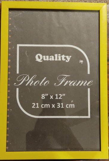 Wooden Photo Frame Yellow 8x12 inch