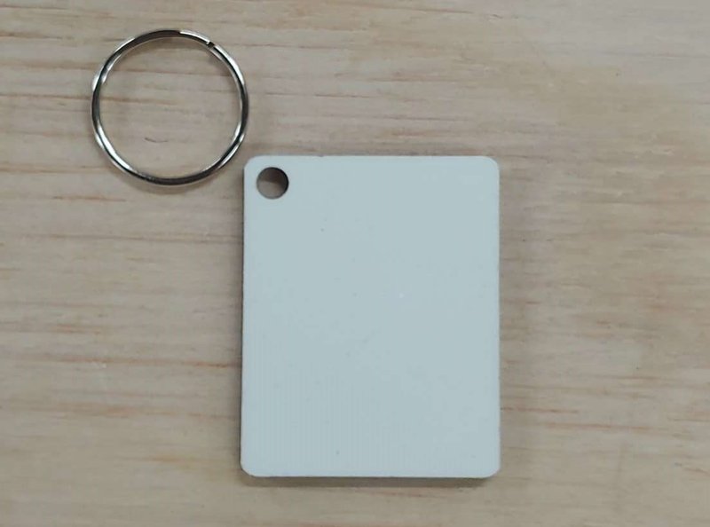 Customized MDF Keychain Double-Sided Square