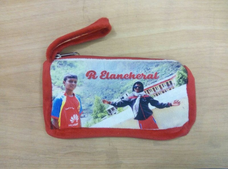 Customized Pencil Pouch Red