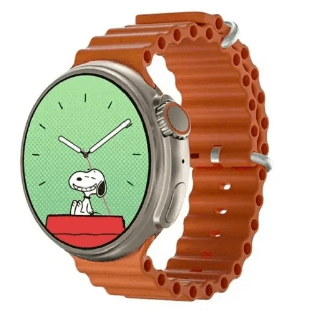GT10 Round Smart Watch with 8 Straps, another view