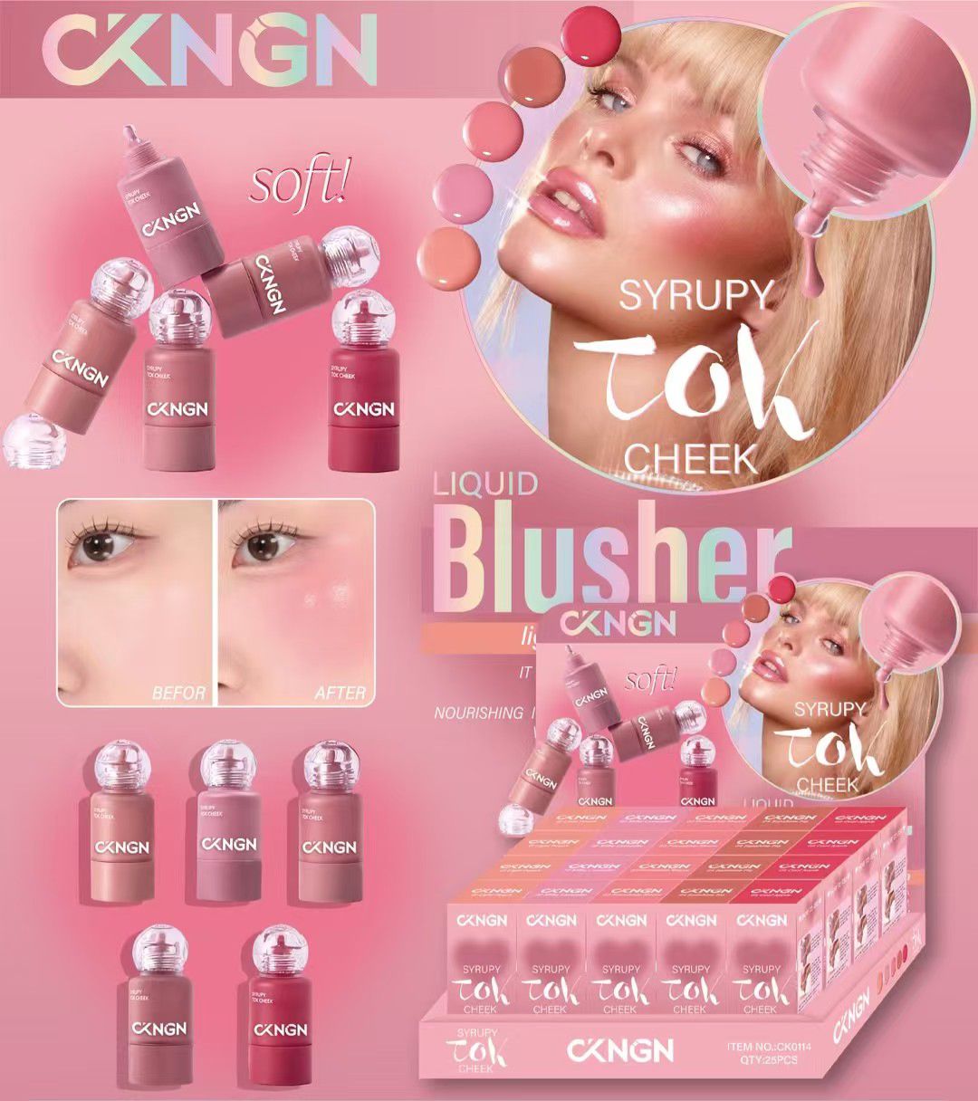 CKNGN Syrupy Tok Cheek Liquid Blush-On, another view